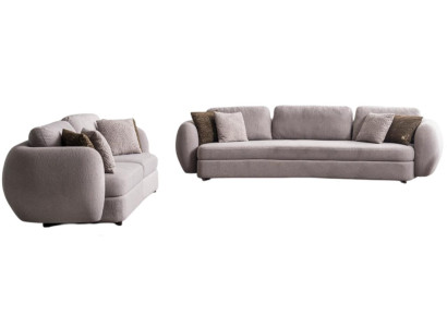 Graues Modernes Sofa-Set Stilvoller 5-Sitzer Designer Viersitzer