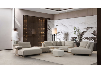 Modulares Ecksofa in U-Form – flexibel modern und komfortabel