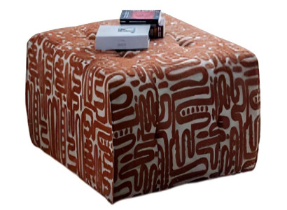Designer Mehrfarbiger Polsterhocker Exklusiver Sitzhocker Fußhocker