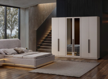 Stilvolles Schlafzimmer Set mit Bett und Kleiderschrank für Ihr Zuhause