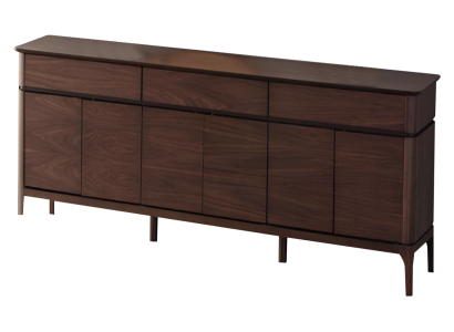 Designer Braunes Sideboard Luxuriöse Esszimmer Anrichte Holz Möbel