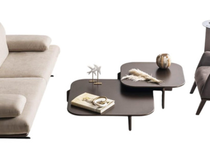 Exklusive Sofa Polstergarnitur Moderner Beistelltisch Couchtisch