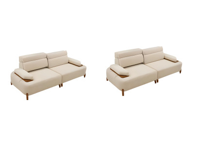Beige 3-Sitzer Sofa mit modernem und komfortabler Polsterung