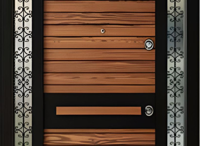 Braune Eingangstür Designer Haustüren Robuste Sicherheitstüren