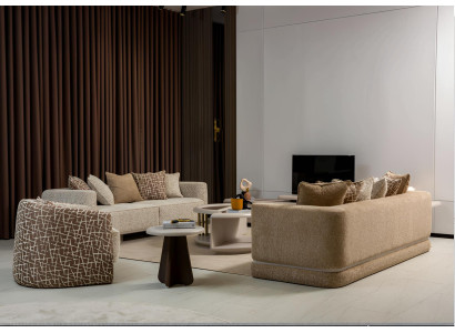 Moderne Sofas und Stuhl im eleganten Wohnzimmer Design Hochwertig Möbel