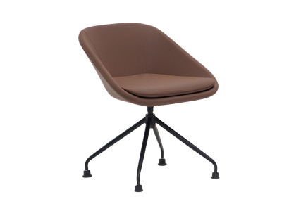 Schicker Brauner Bürostuhl Designer Arbeitssessel Edle Sitzmöbel