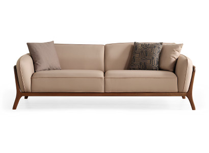 Braun-Beige Wohnzimmer Polstercouch Moderne Stoffsofas Sitzmöbel