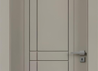 Beige Edle Kompletttür Stilvolle PVC-Laminierung Sicherheitstüren