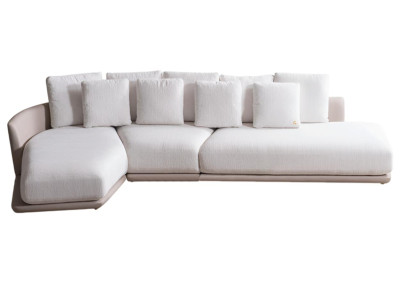 Weißes Modulsofa Designer Ecksofa Modernes L-Form Sofa Luxus Möbel