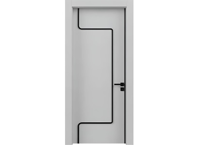 Robuste Haustür Designer Graue Kompletttür Wohnungstüren Einzeltür