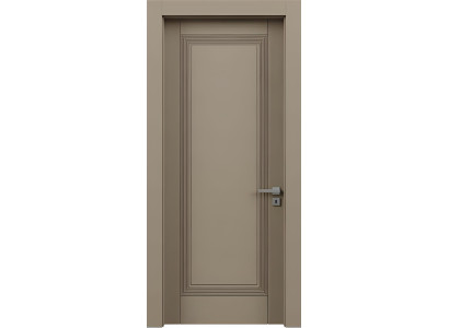 Stilvolle Beige Einzeltür Designer PVC-Laminierung Edle Wohnungstür