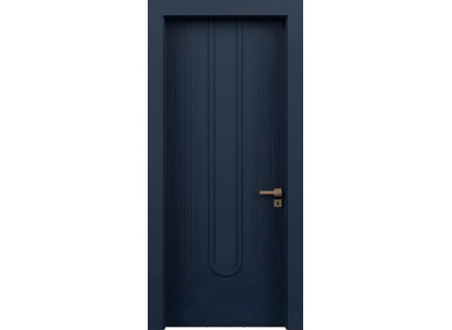 Dunkelblaue Wohnungstür Stilvolle Haustüren Edle Hoteltüre Einzeltür