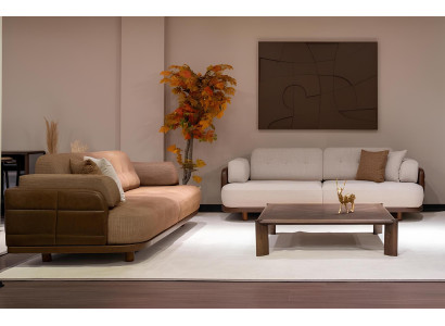 Luxuriöses Wohnzimmer Set Stilvolle 2x 3-Sitzer Couchen Edle Sofas