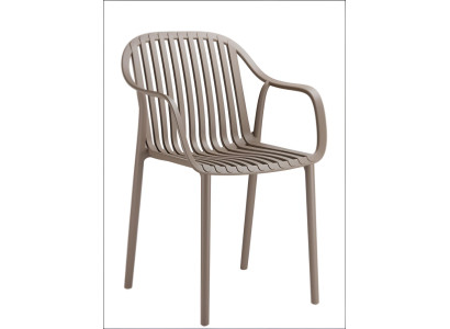 Beiger Terrassen Hocker Luxuriöser Gartenhocker Kunststoff Sitzer