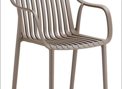 Beiger Terrassen Hocker Luxuriöser Gartenhocker Kunststoff Sitzer