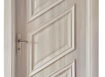 Stilvolle Beige Einzeltür Designer PVC-Tür Haustür Wohnungstüren