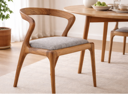 Braun-Tauper Esszimmerstuhl Designer Polsterstühle Exklusive Stühle