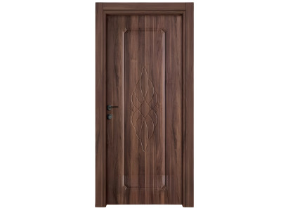 Schicke Braune Wohnungstür Designer Haustür Edle Hotel Einzeltür