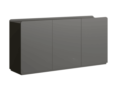 Stilvoller Grauer Hängeschrank Edle Büroeinrichtungen Ablageschrank