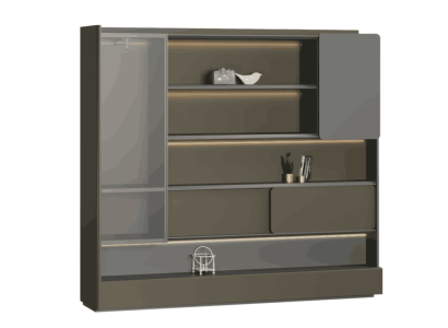 Luxuriöser Arbeitszimmer Schrank Designer Glastüren Aktenschrank