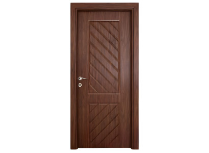 Stilvolle Designer Braune Einzeltür Exklusive Wohnungstür Kompletttür