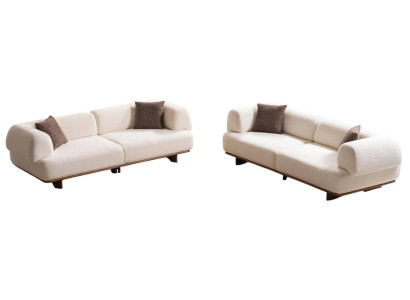 Stilvolles Wohnzimmer Sofa-Set Exklusiver 3-Sitzer Polstercouchen