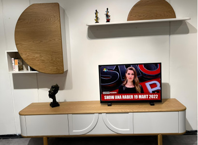 Modernes TV-Lowboard Designer Wohnzimmer TV-Ständer Ablagemöbel