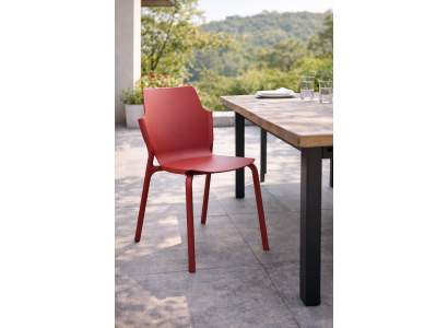 Schicker Roter Esszimmerstuhl Exklusive Gartenstühle Kunststoffstuhl