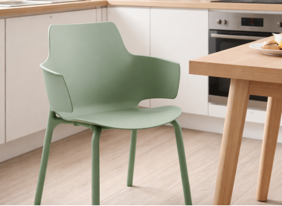 Stilvoller Hellgrüner Küchenstuhl Edle Esszimmerstühle Gartenmöbel