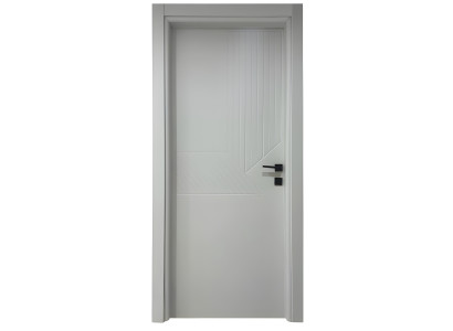 Graue Hochwertige Innentür Robuste Holztür Sicherheits Haustüren