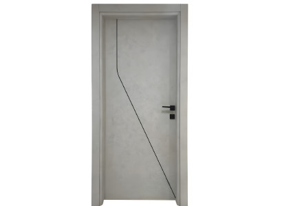 Graue Holzwerktür Stilvolle Haustüren PVC-Tür Luxus Wohnungstüren