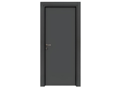 Dunkelgraue Haustür Designer PVC-Tür Stilvolle Designer Einzeltür