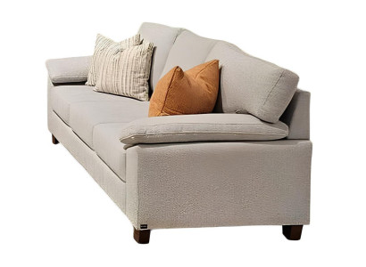 Elegantes 3-Sitzer Sofa in Grau für Ihr modernes Wohnzimmer.