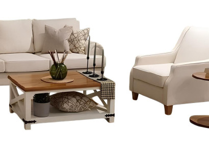 2-teiliges Wohnzimmer-Set: 3-Sitzer und Sessel in elegantem Design.