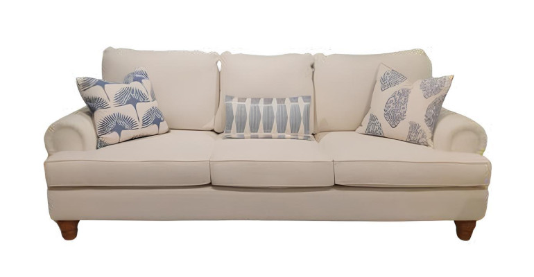 3-Sitzer Sofa Beige 250x104x101cm elegantes Design.