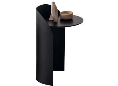 Schwarzer Beistelltisch Designer Flurtische Wohnzimmer Ablagetische