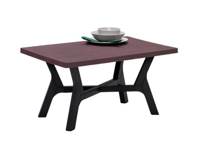 Brauner Garten-Kaffeetisch Designer Terrassentische Luxuriöse Möbel