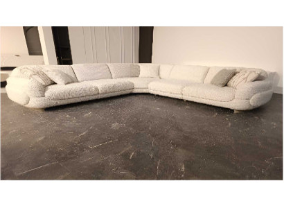 Elegantes Beiges L-Form Sofa Wohnzimmer Eckcouch Edle Polstersofas