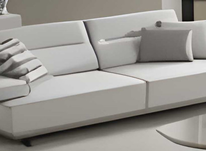Weißer Polster 3-Sitzer Wohnzimmer Couch Designer Textilsofas