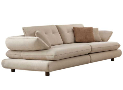 Beige Wohnzimmer Couch Stilvoller 3-Sitzer Polstersofas Edle Sofas