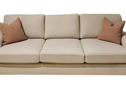 Bequemes, beiges 3-Sitzer-Sofa. Perfekt für dein Wohnzimme