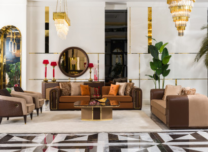 Exklusive Wohnzimmer Sitzgarnitur Edle Sofas Couchtisch 2x Sessel