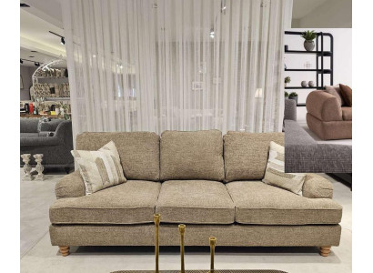 Komfortabler 3-Sitzer in zeitlosem Beigeton 235x101x97 cm