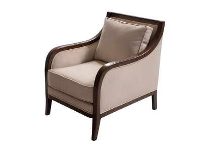 Stilvoller Sessel in Beige für gemütliche Räume