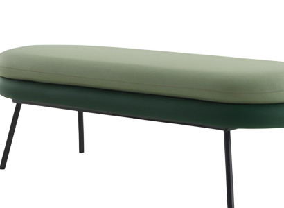 Stilvolle Sitzbank mit zweifarbiger Polsterung und elegantem Design