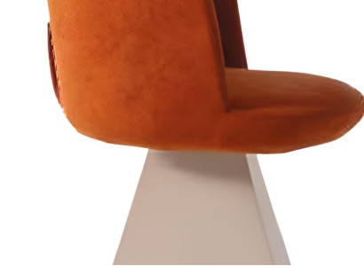 Stilvoller Oranger Polsterstuhl Moderne Esszimmerstühle Küchenstuhl