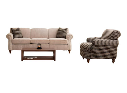 Stilvolles Wohnzimmer-Set: Sessel und 3-Sitzer für Komfort und Eleganz