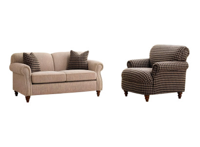 Sessel und 2-Sitzer im Komfortablen Wohnzimmer-Set für Ihr Zuhause