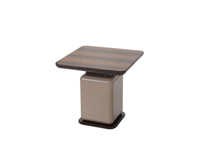 Brauner Holzbeistelltisch Quadratischer Tisch Wohnzimmermöbel Designertisch