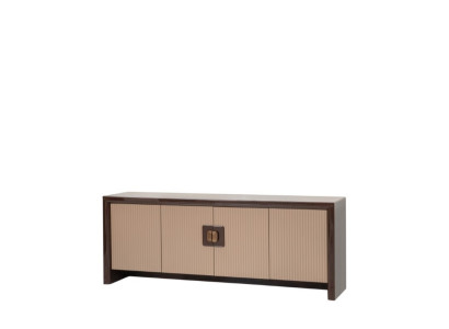 Exklusives Beiges Sideboard Designer Konsole Holz Anrichte Möbel